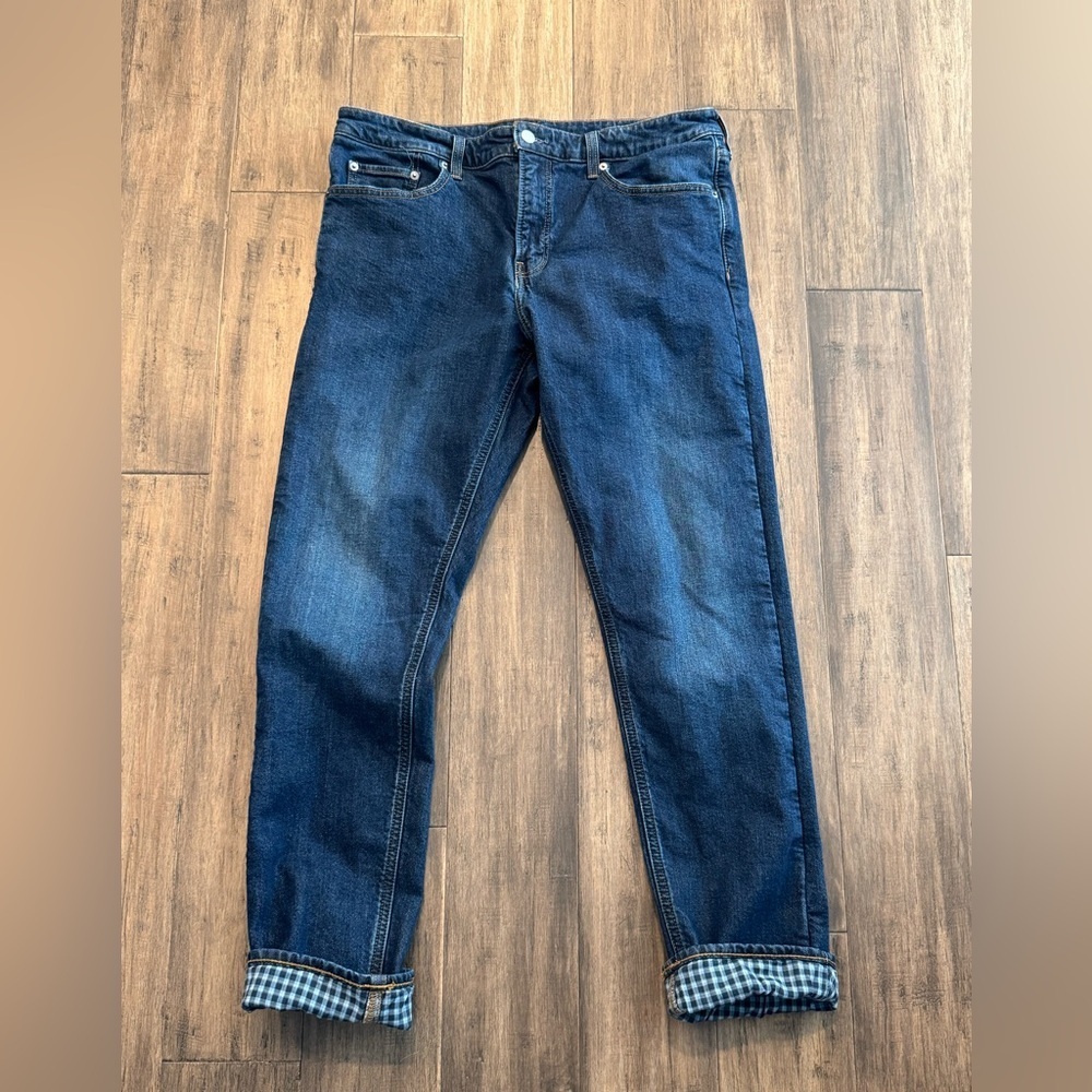 Bonobos Gingham Lined Jeans